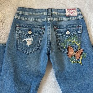 Authentic true religion faded denim pants